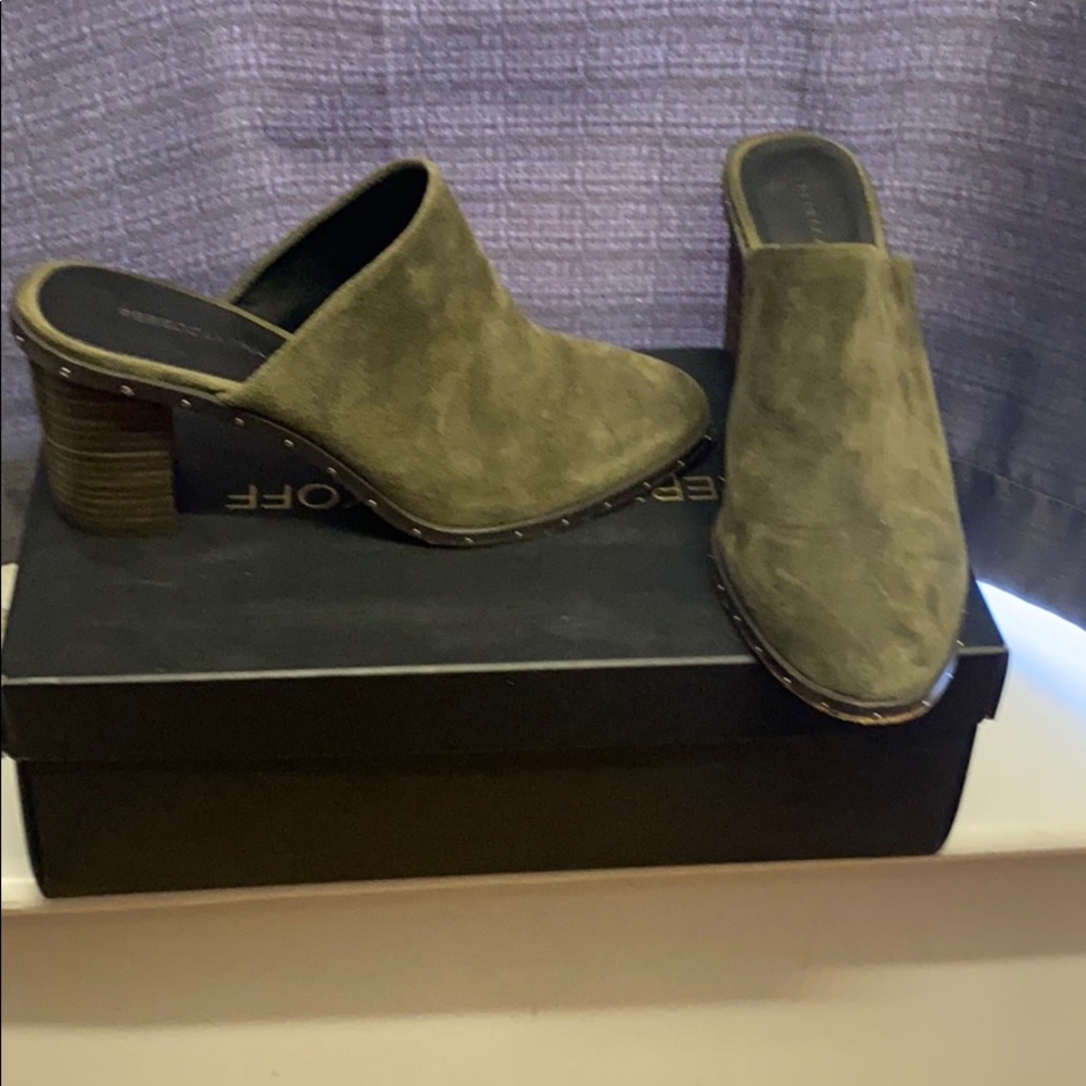 Lightly worn Rebecca Minkoff Olive Mules